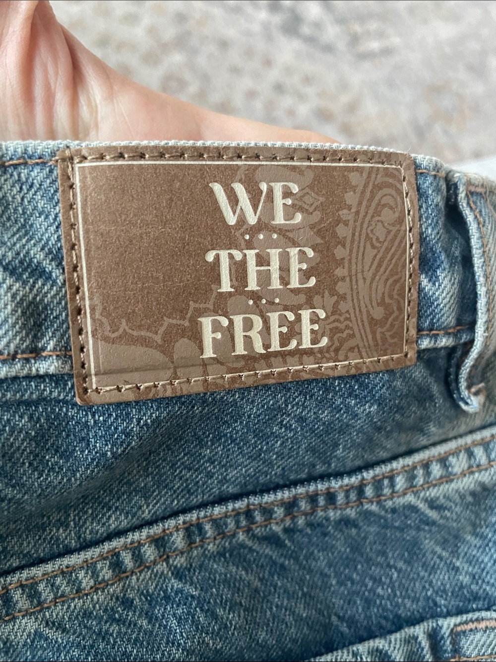 We The Free Blue High-Rise Wide Leg Jeans - Picture 9 of 10